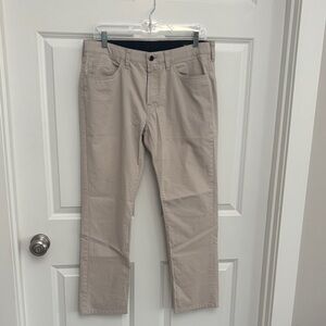 Bonabas Men's Slim Straight Chino Pants - Light Khaki